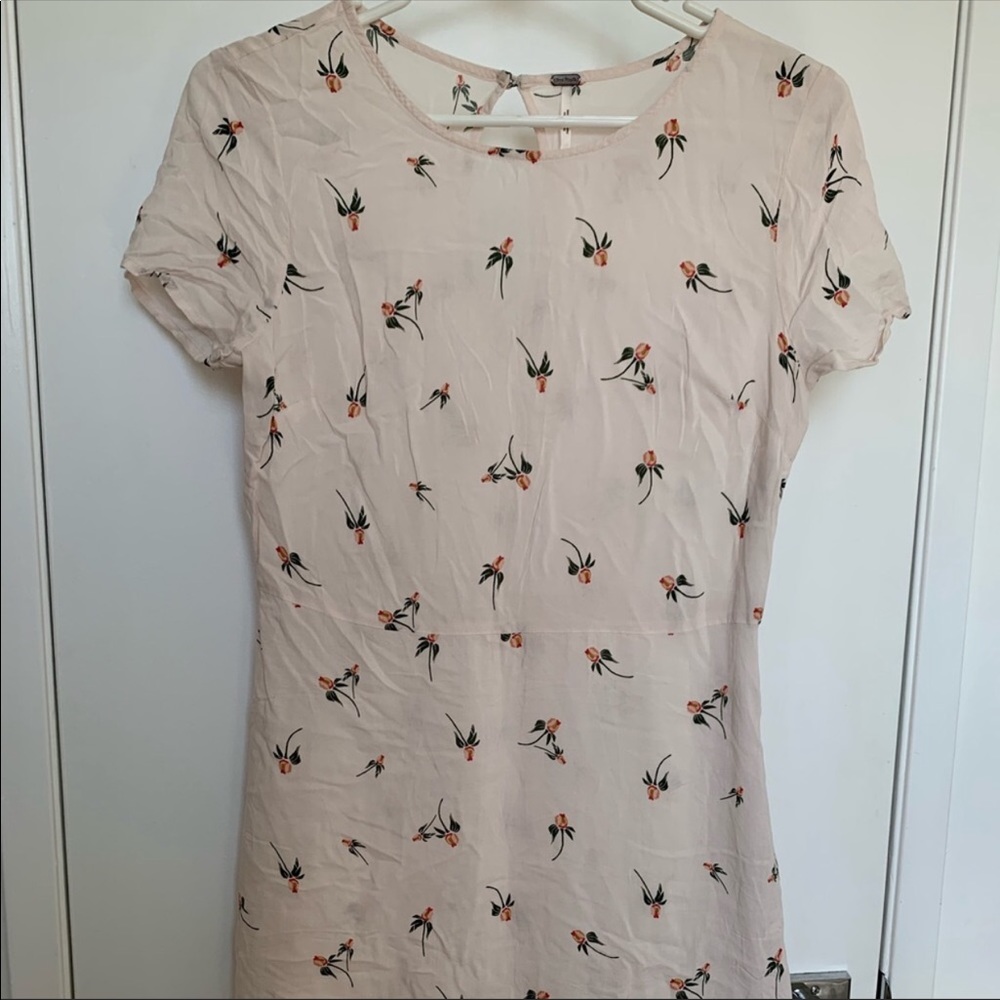 Free People rose pattern slip dress